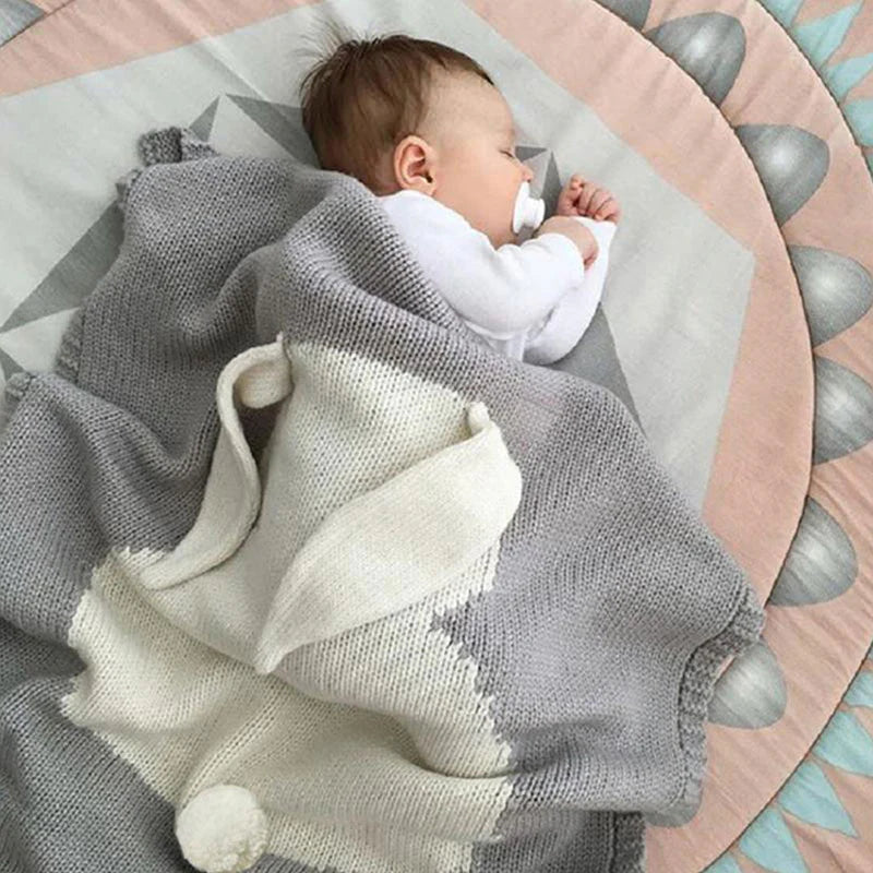 Baby Multi-Color Rabbit Blanket By THOUBI