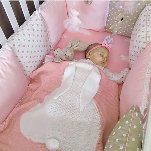 Baby Multi-Color Rabbit Blanket By THOUBI
