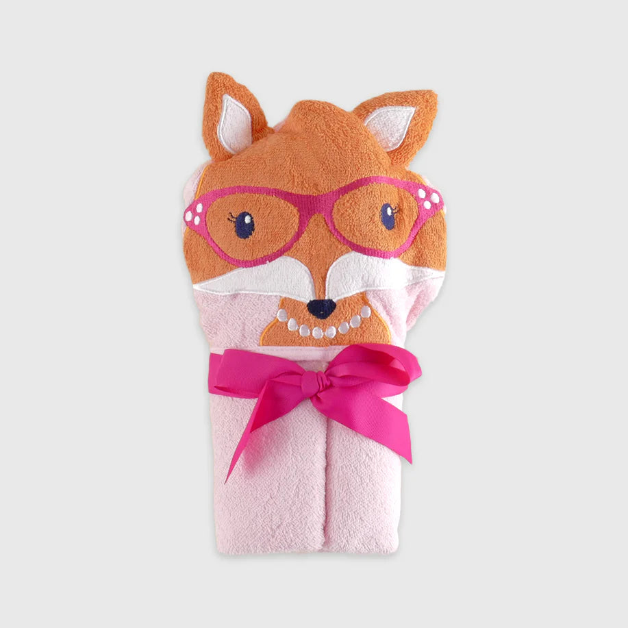 Girls Brown Fox Hooded Towel By THOUBI