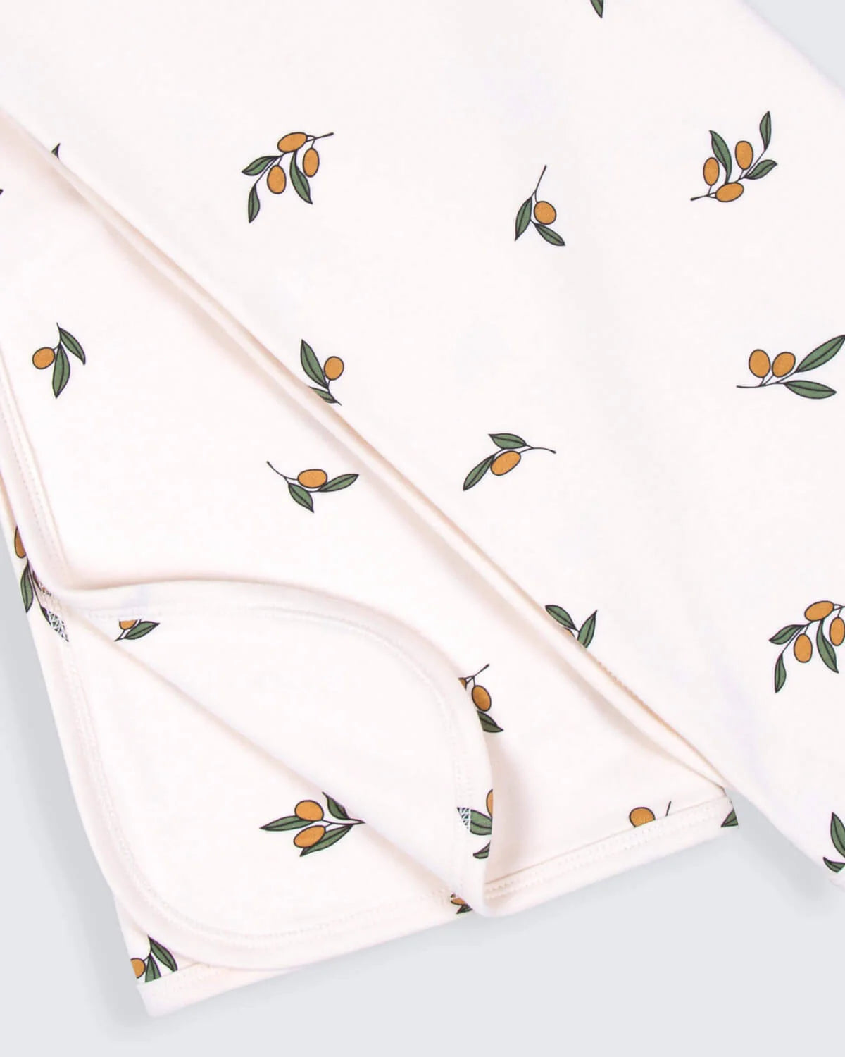 Baby Beige Leafy Blanket By THOUBI