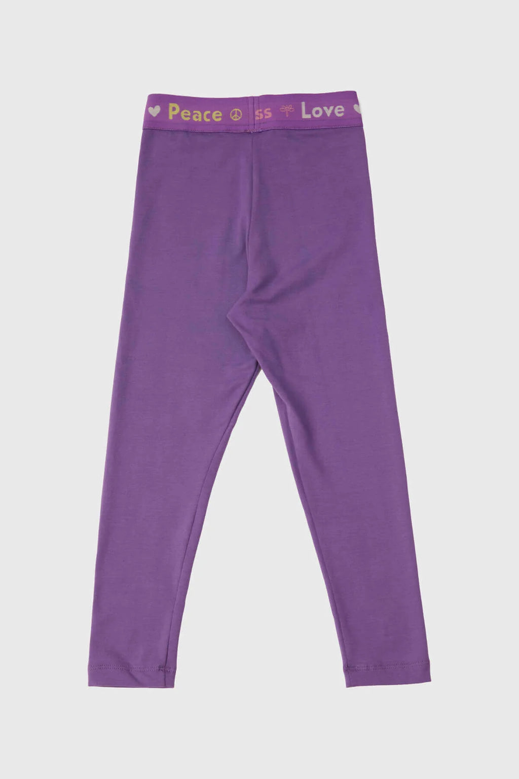Girls Purple TYESS Logo Waistband Leggings By B&G