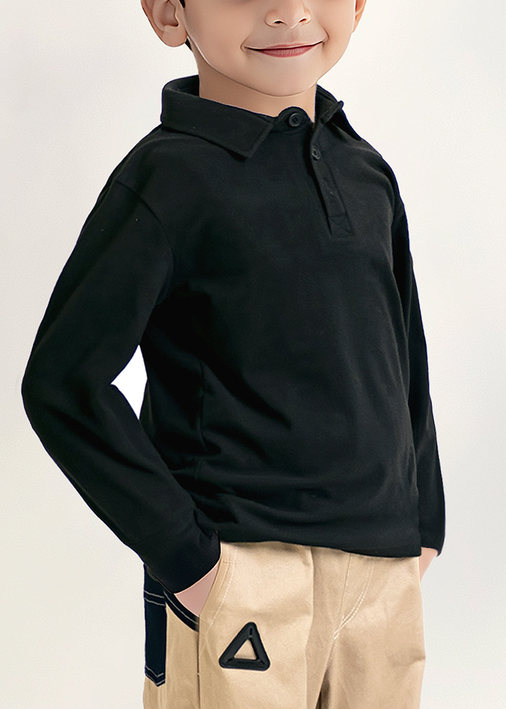 Boys Black Full Sleeve Top