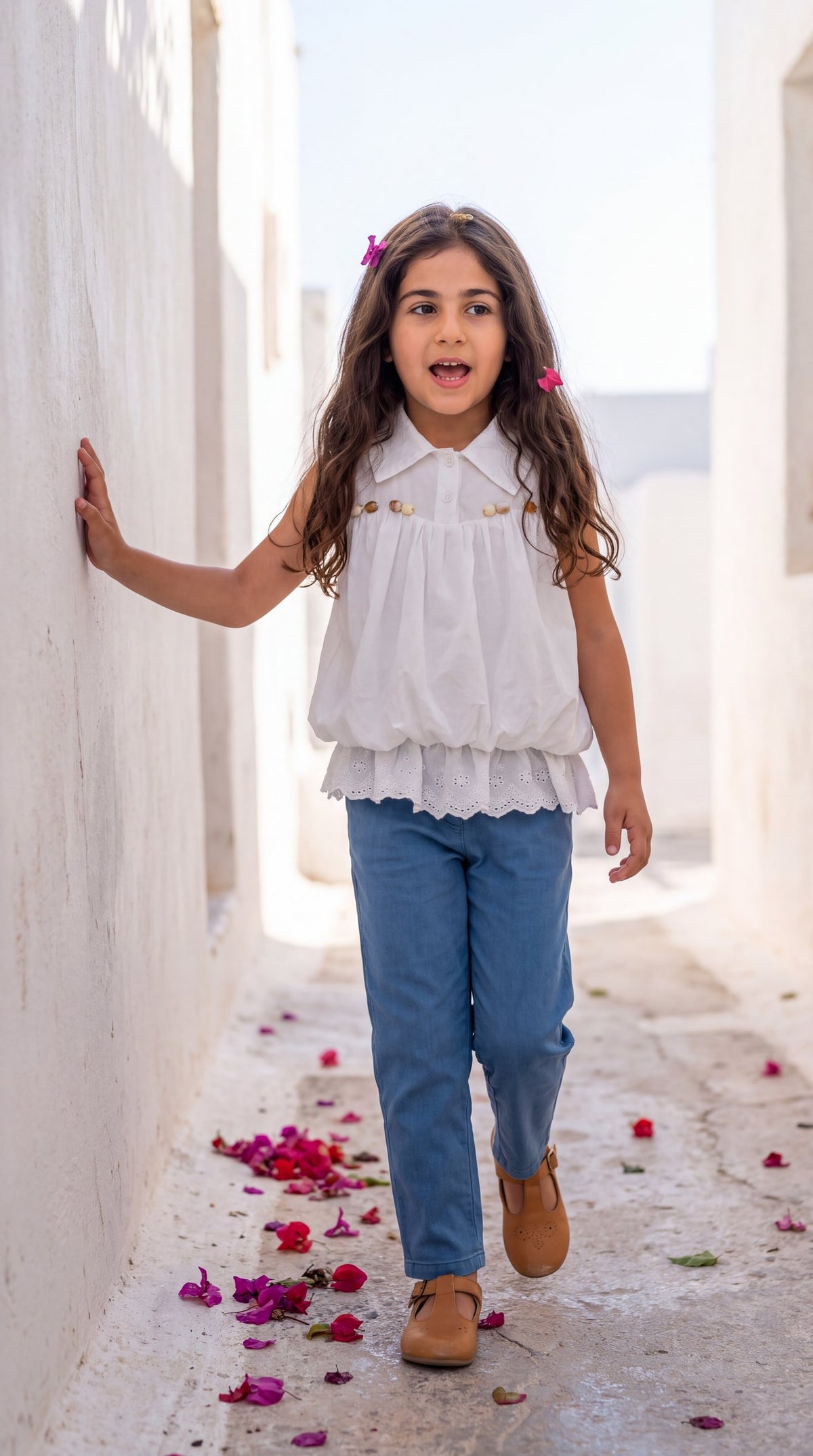 26SS0TY46B0646 White Top GIRL
