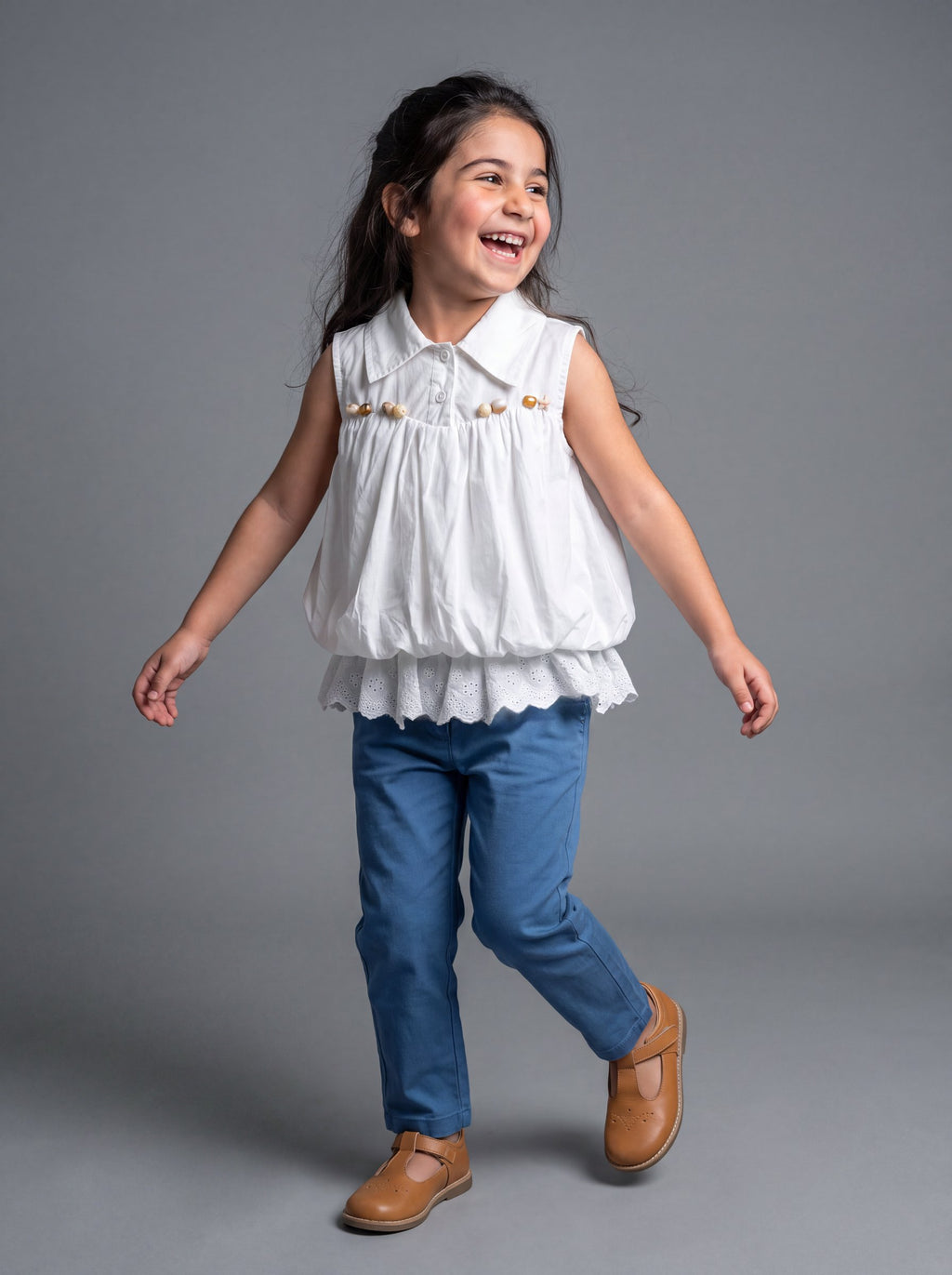 26SS0TY46B0646 White Top GIRL