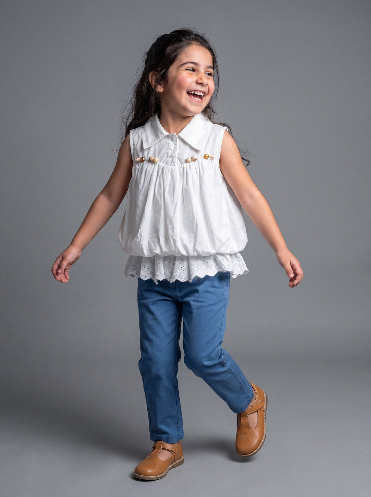 26SS0TY46B0646 White Top GIRL