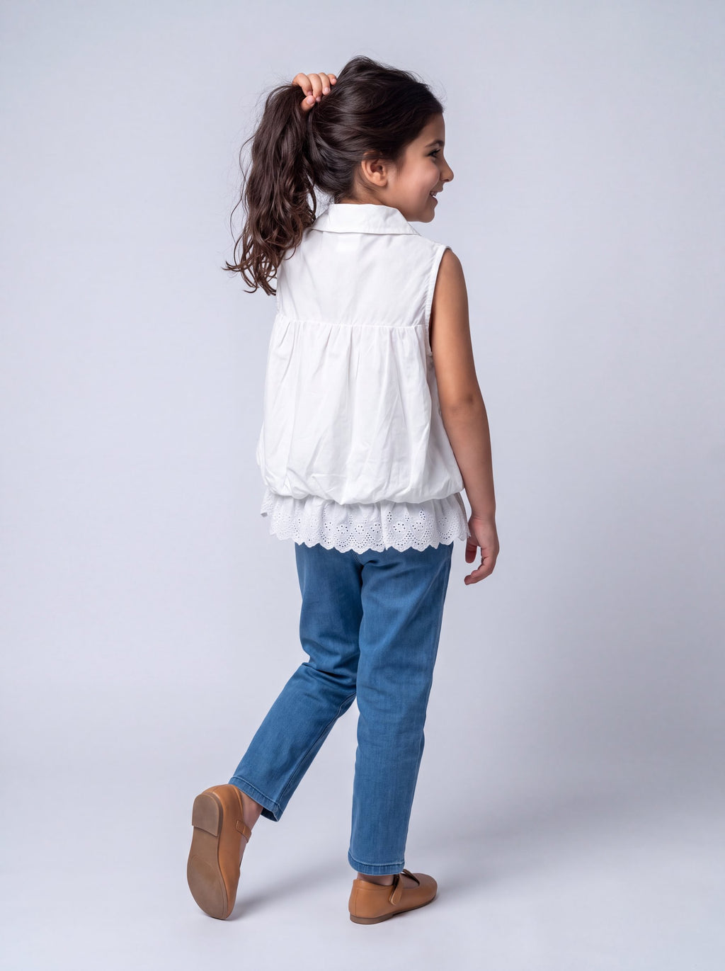 26SS0TY46B0646 White Top GIRL