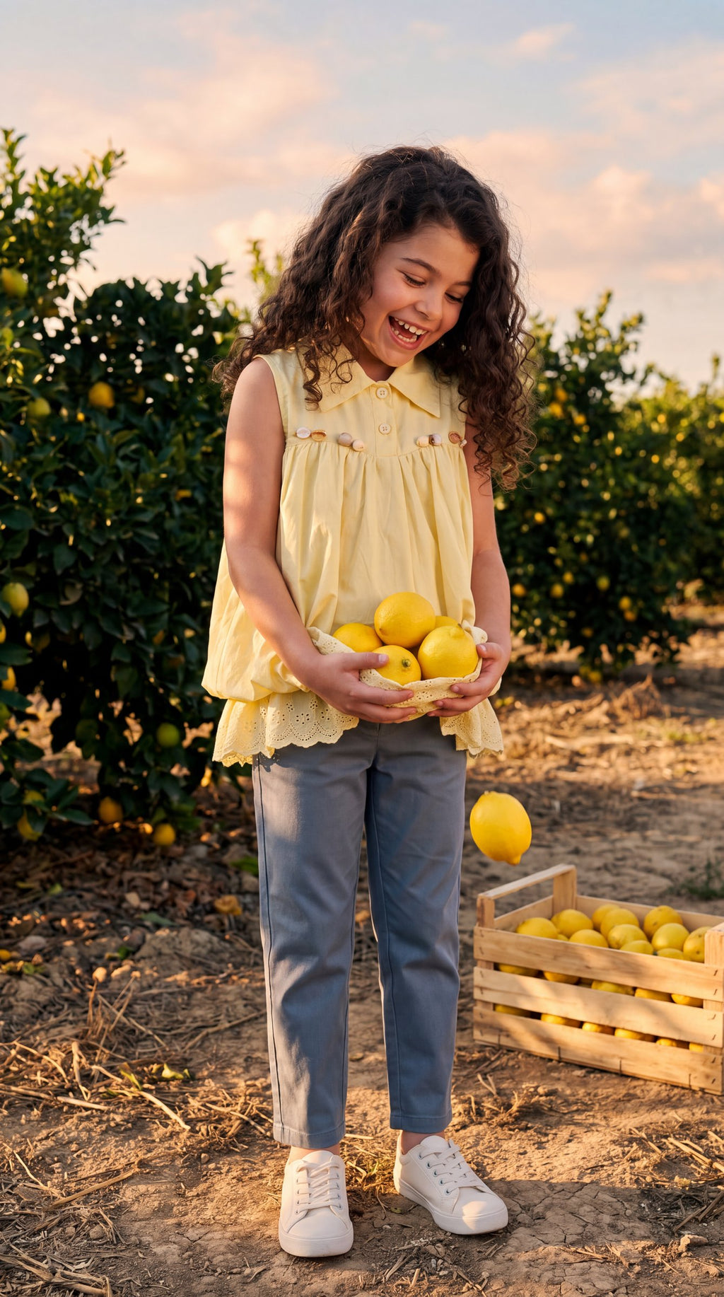 26SS0TY46B0646 Yellow Top GIRL