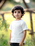 Boys White Graphic T-Shirt