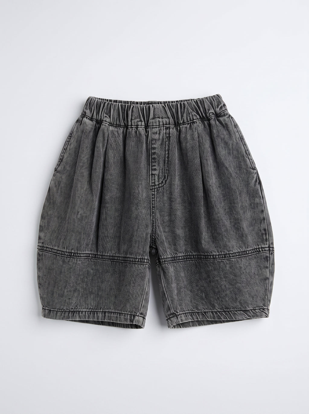 Boys Black Denim Casual Pull-On Pants