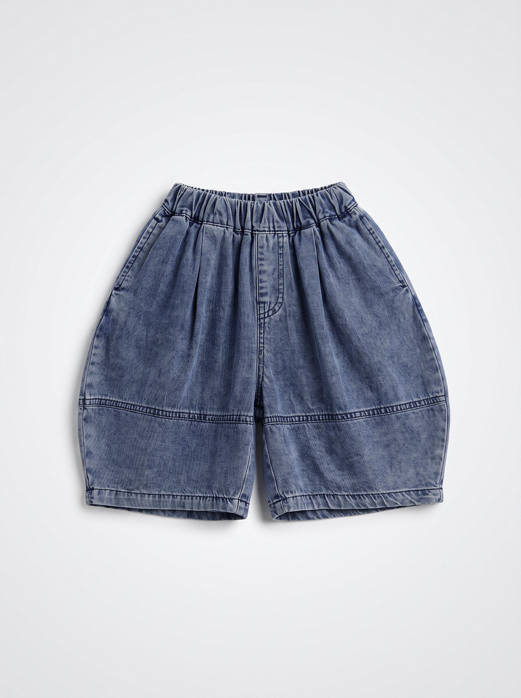 Boys Blue Denim Straight-Leg Casual Pull-On Pants