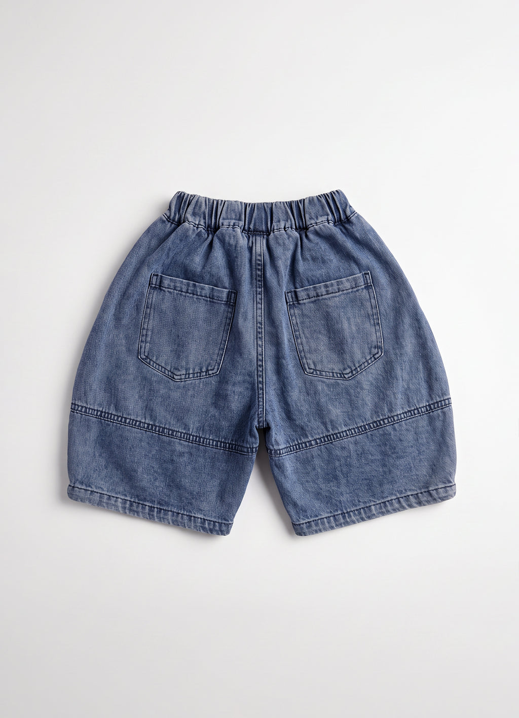 Boys Blue Denim Straight-Leg Casual Pull-On Pants