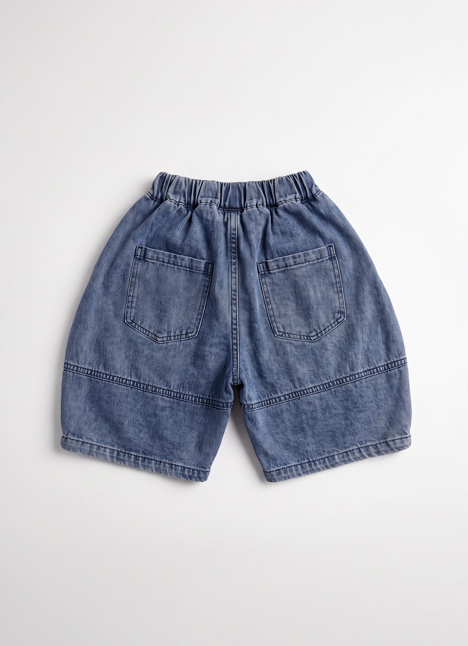 Boys Blue Denim Straight-Leg Casual Pull-On Pants