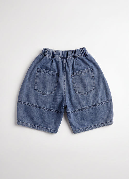 Boys Blue Denim Straight-Leg Casual Pull-On Pants