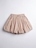 Girls Pink Casual Elastic-Waist Pull-On Shorts