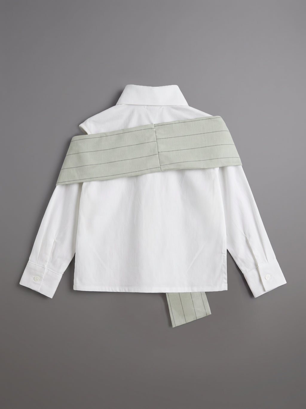 26SS1TY46T0628 White Grey Shirt