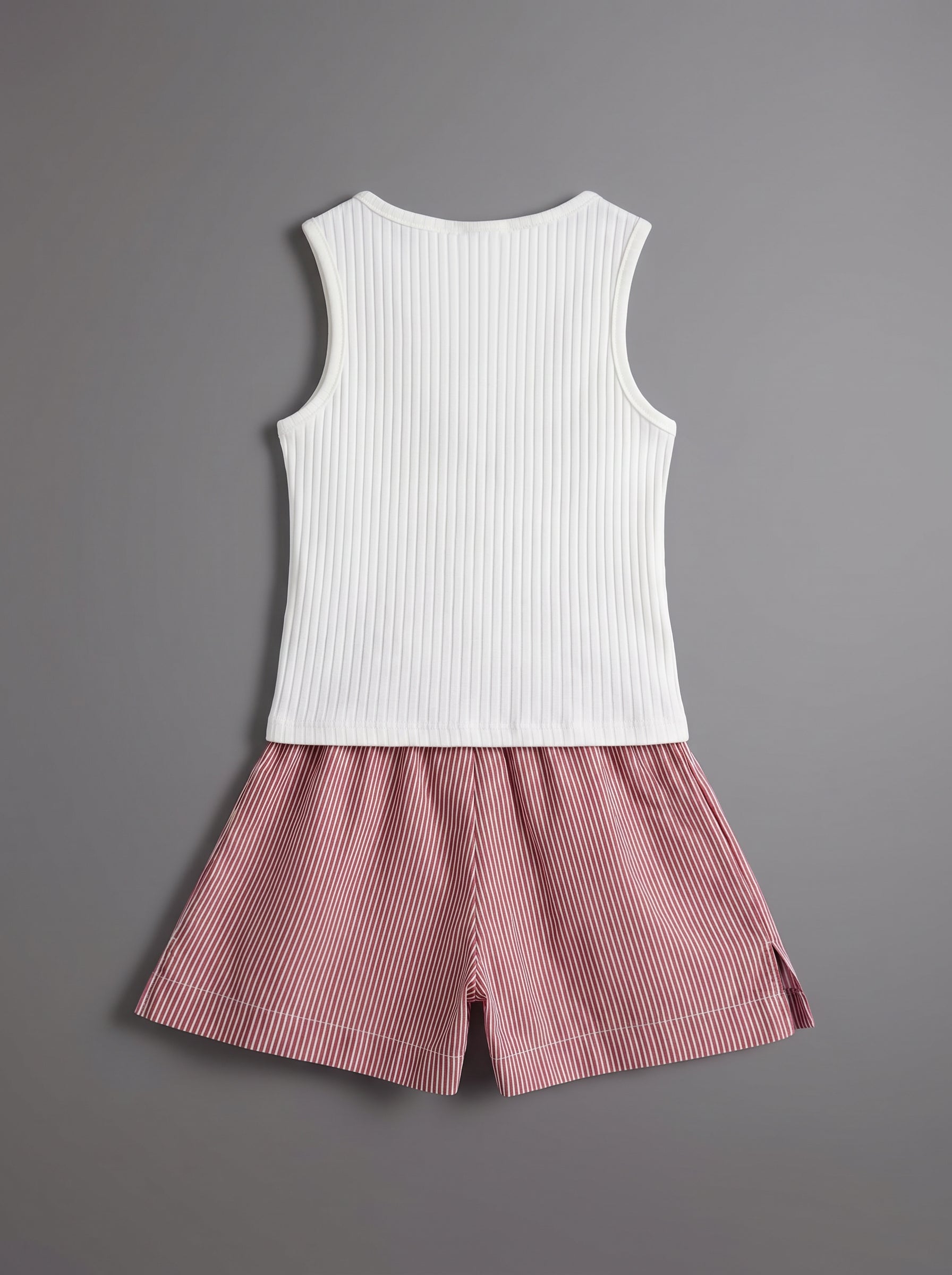 25FW0QB34542 OFF WHITE Set: Blouse + Shorts
