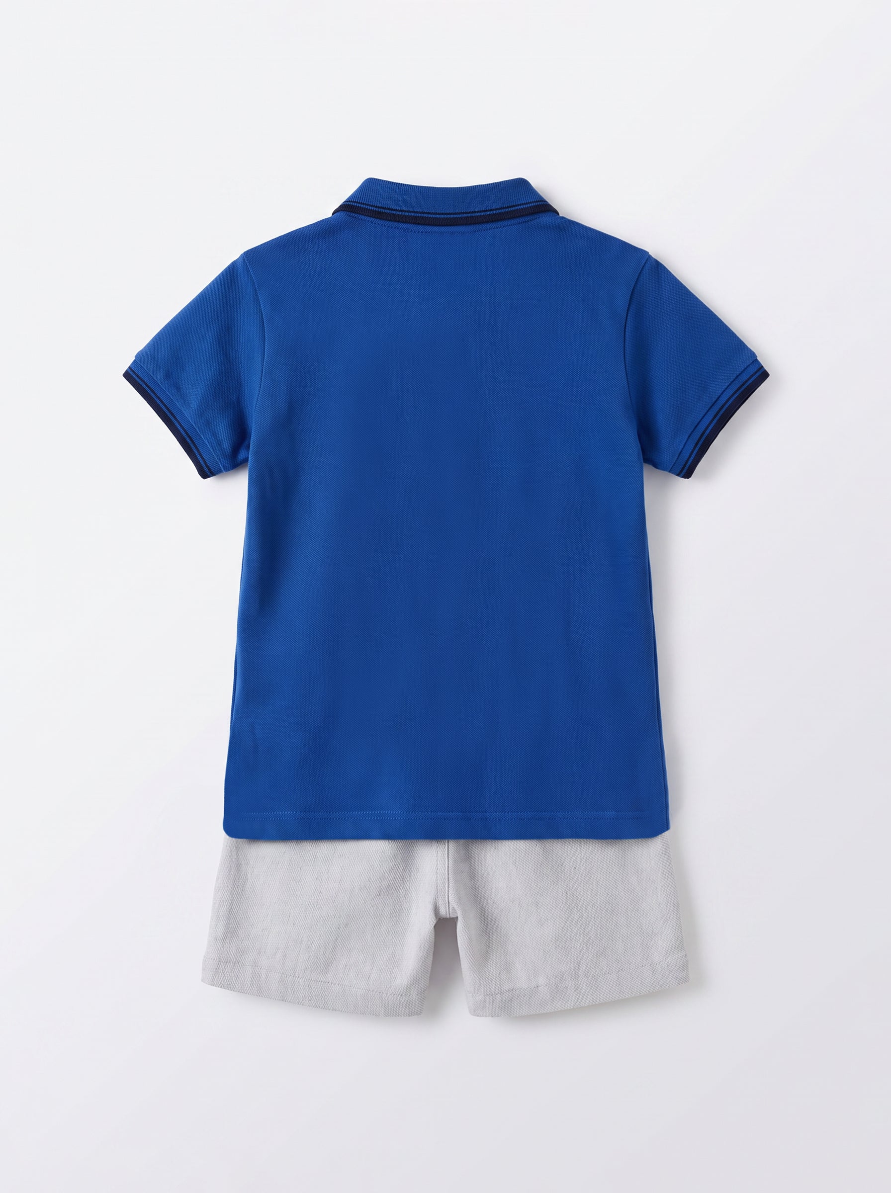 25FW0QB34508 DARK BLUE Set: Polo shirt + Shorts