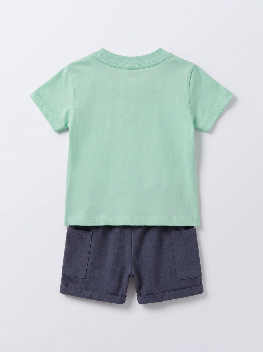 25FW0QB34459 LIGHT GREEN Set: T-Shirt + Shorts