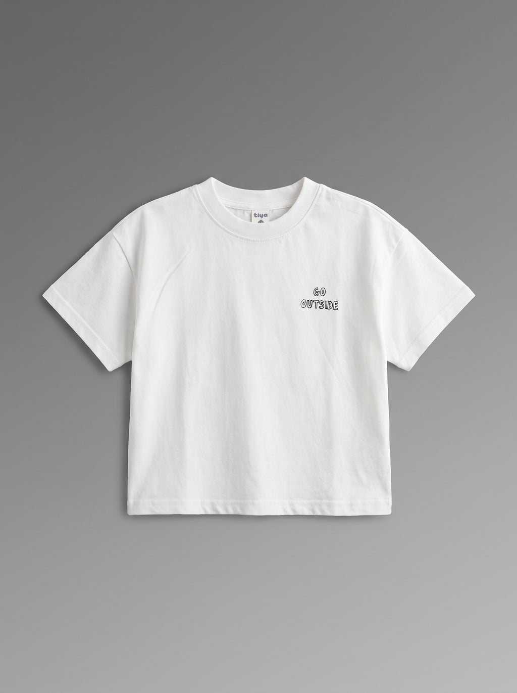 26SS0TY35T0589 White T-shirt BOY TSHIRT