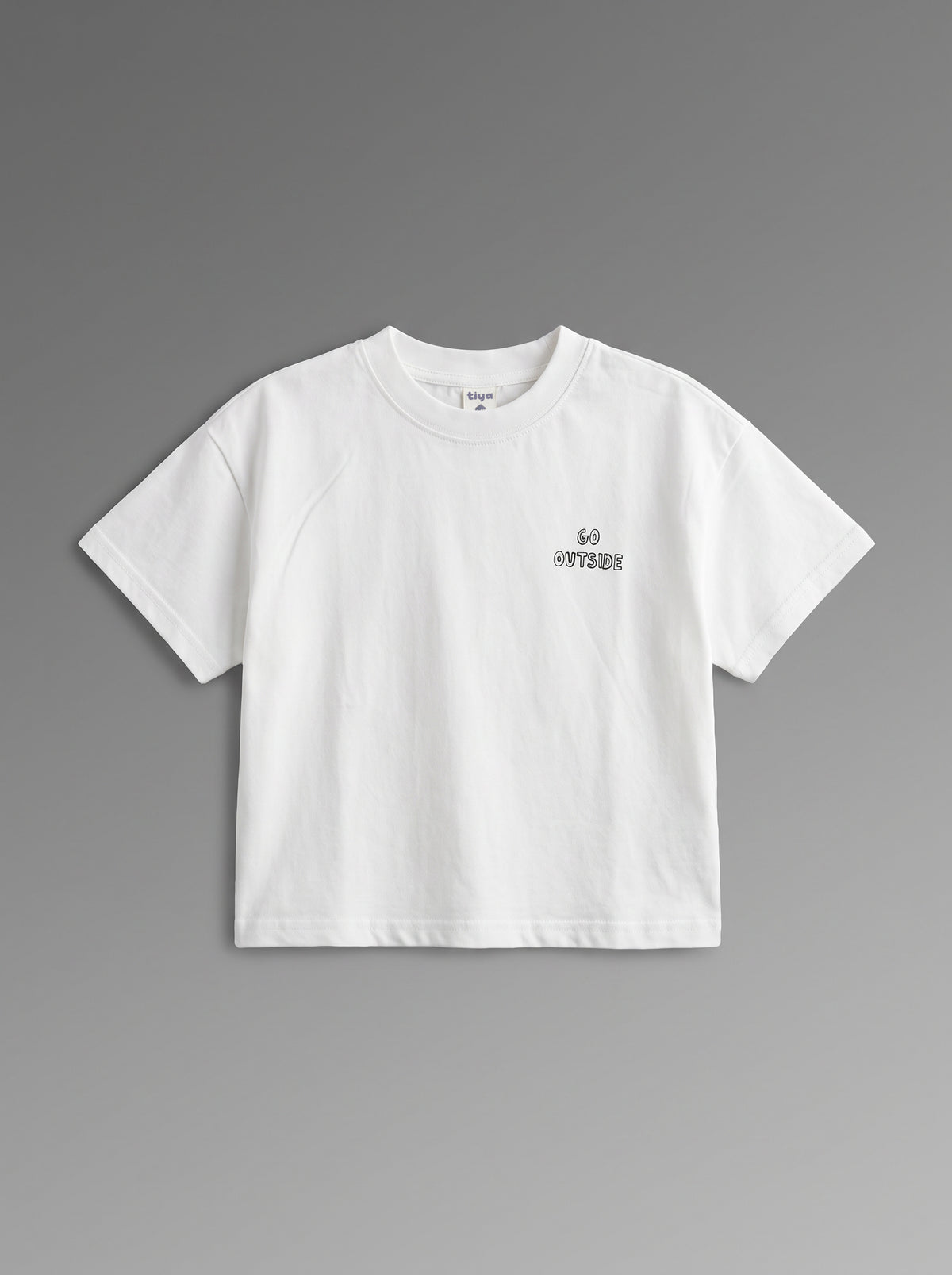 26SS0TY35T0589 White T-shirt BOY TSHIRT
