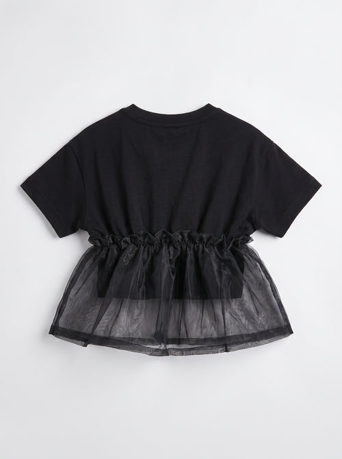 26SS0TY46B0651 Black Top GIRL