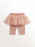 Baby Girl Pink Relaxed-Fit Elastic-Waist Casual Trousers