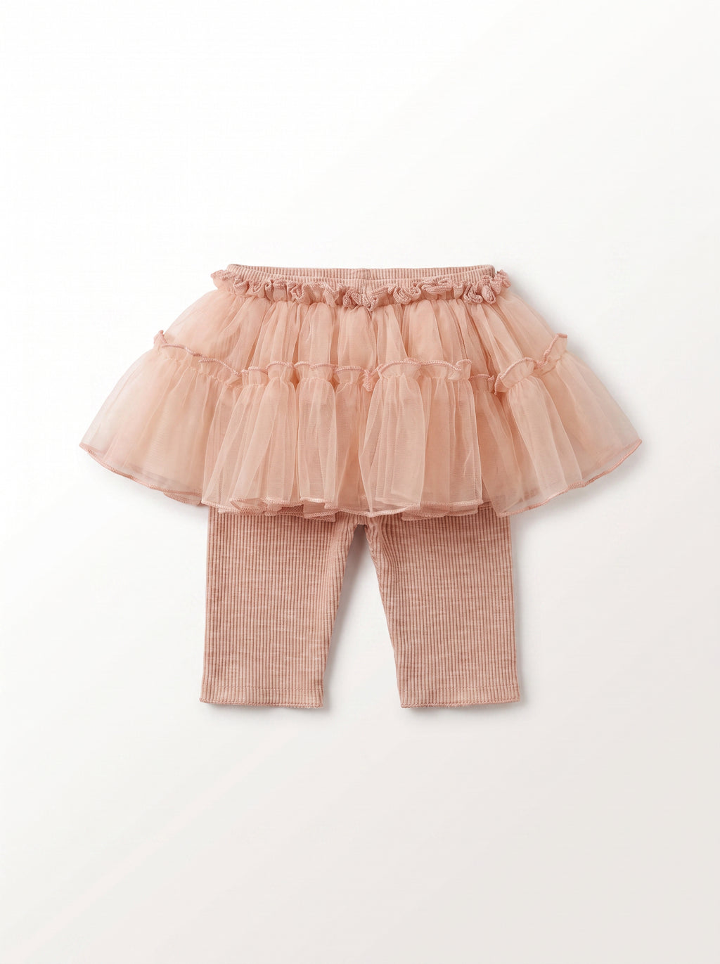 Baby Girl Pink Relaxed-Fit Elastic-Waist Casual Trousers