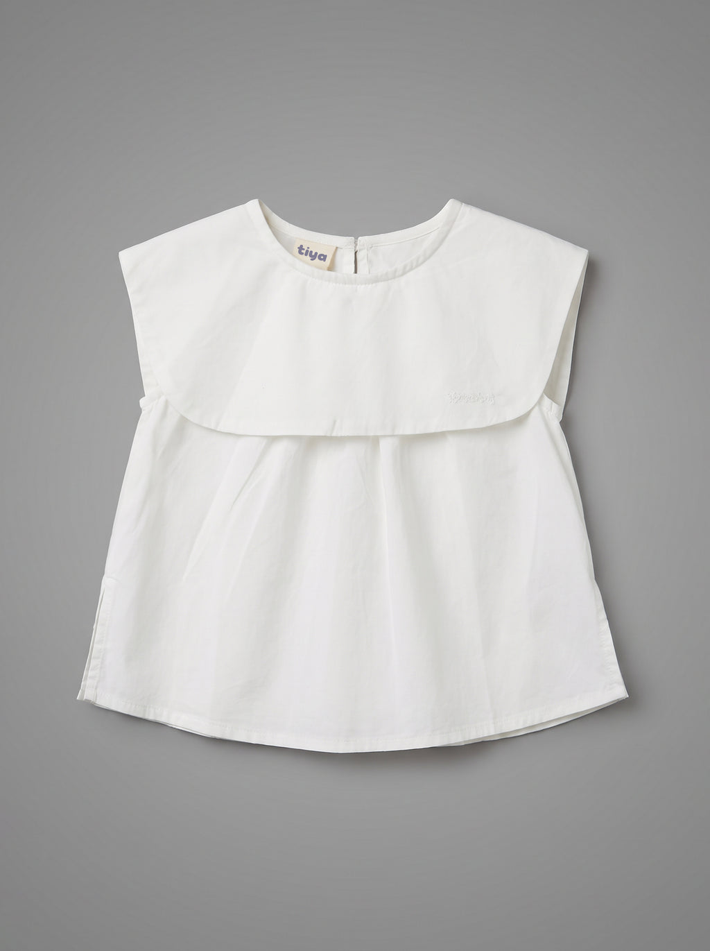 Girls White Short-Sleeve Everyday Relaxed Top