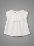 Girls White Short-Sleeve Everyday Relaxed Top