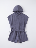 Boys Gray Coordinated Shirt and Shorts Matching Set