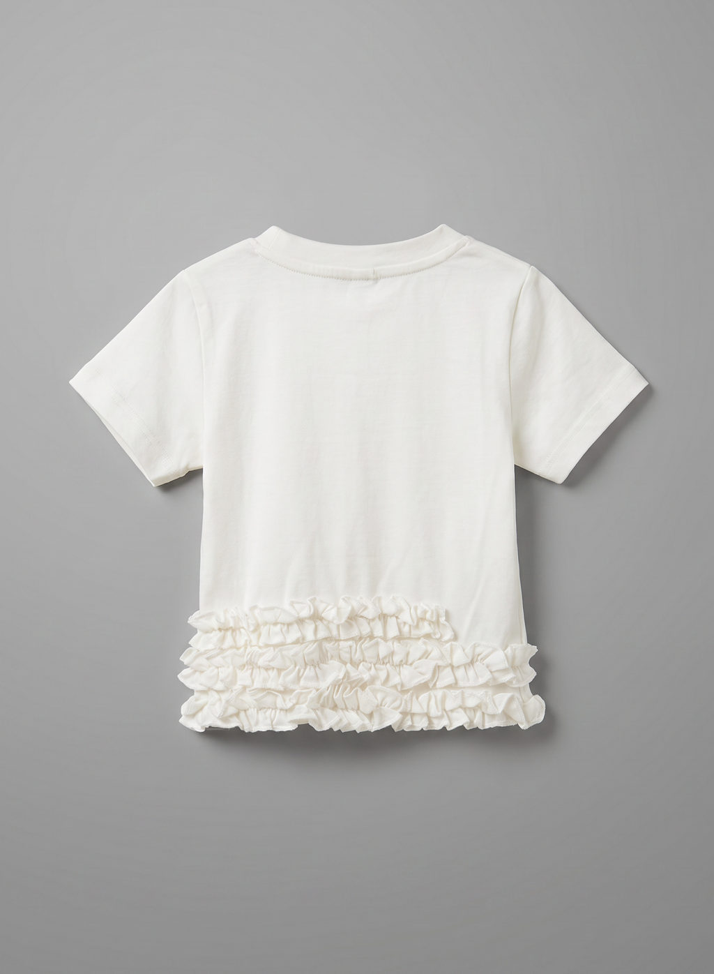 Girls White Short-Sleeve Classic Everyday Top