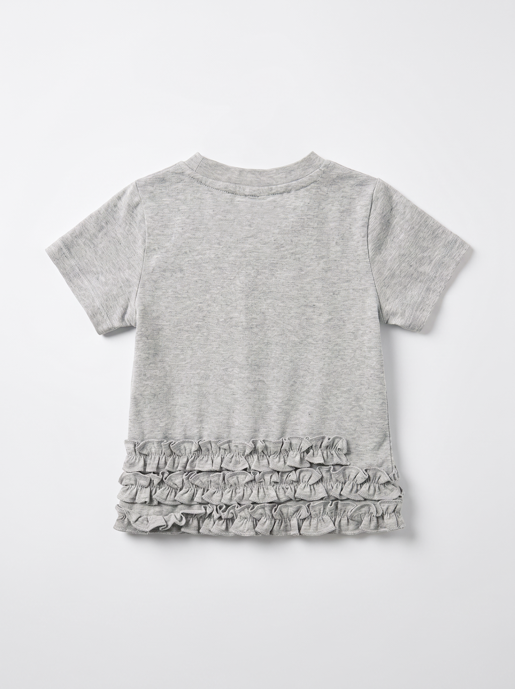 Girls Gray Short-Sleeve Casual Everyday Top