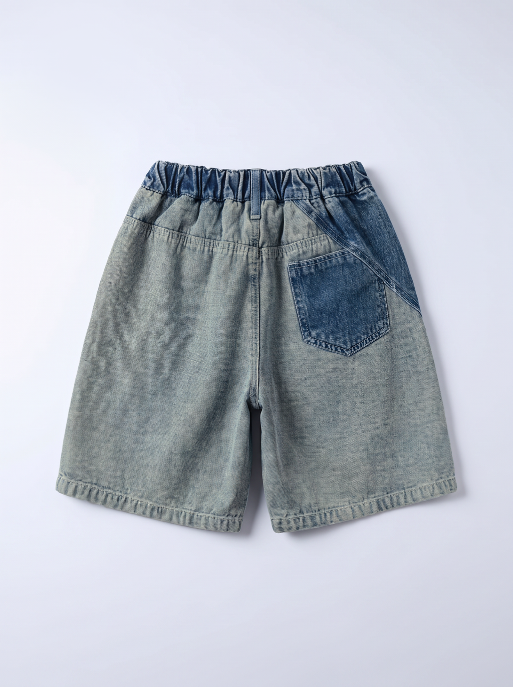 Girls Blue Denim Relaxed-Fit Casual Shorts
