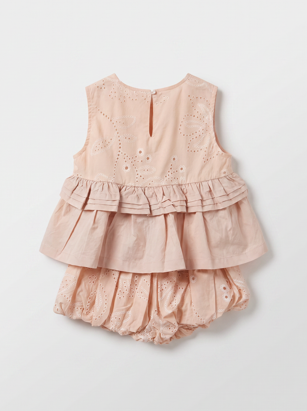 Girls Pink Casual Coordinated Top and Shorts Set