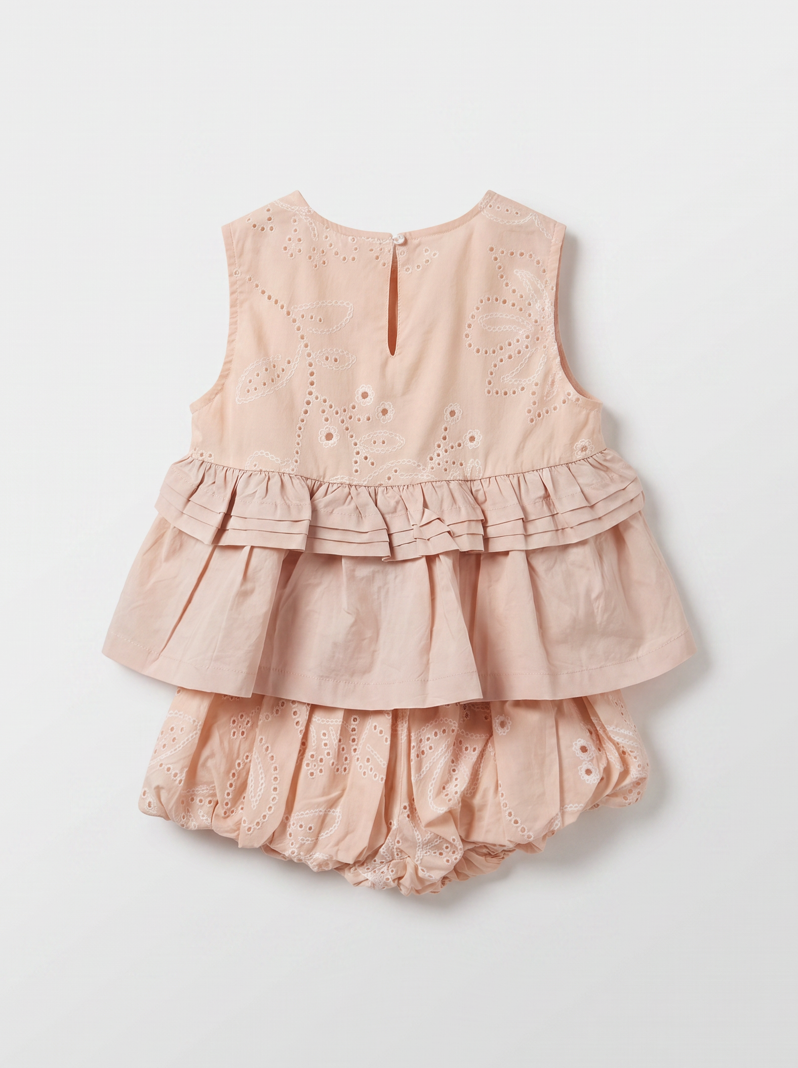 Girls Pink Casual Coordinated Top and Shorts Set