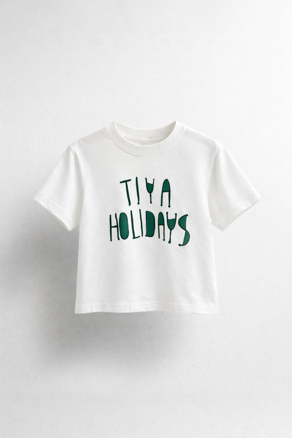 Boys White Navy Collar & Sleeve Trim T-Shirt