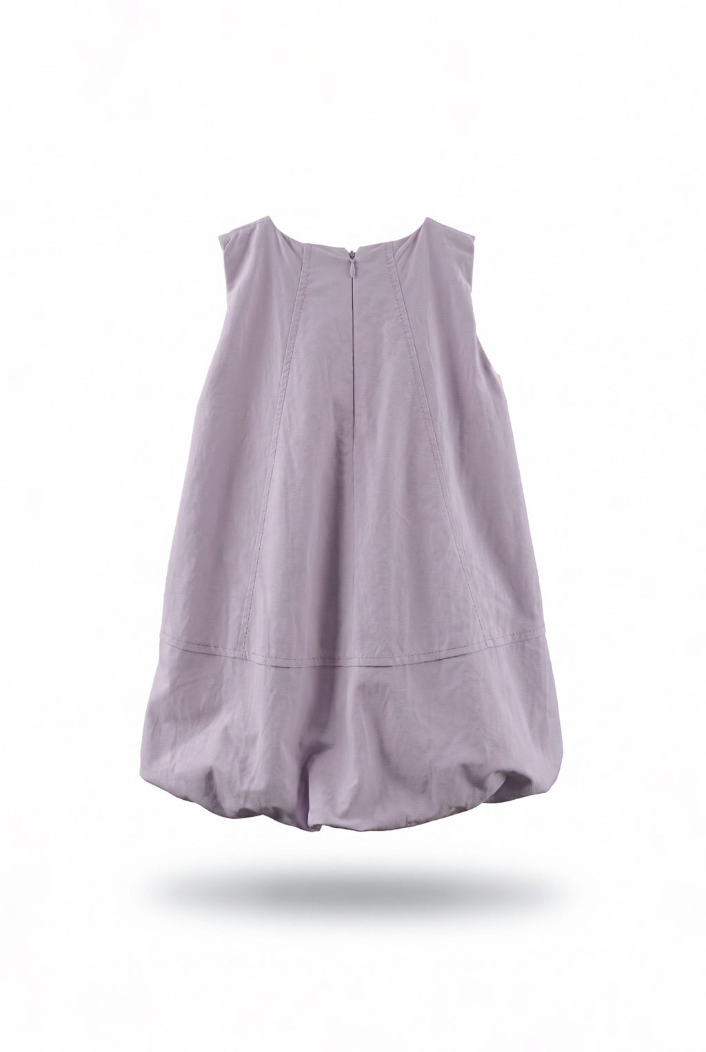 Girls Lavender Balloon Hem Sleeveless Dress