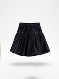 Girls Navy Tiered Bubble Mini Skirt