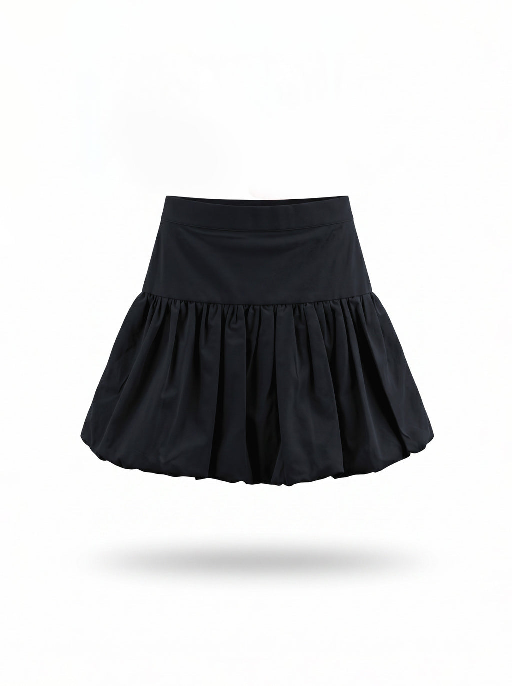 Girls Navy Tiered Bubble Mini Skirt