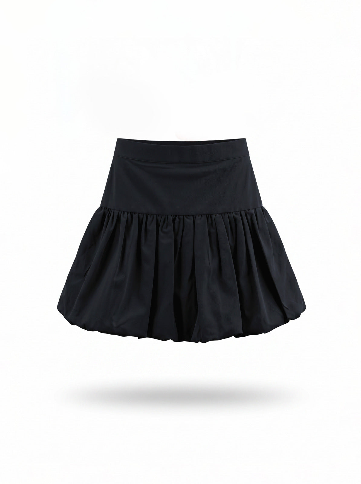 Girls Navy Tiered Bubble Mini Skirt