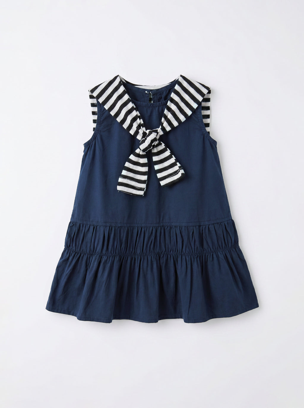 B0618 GIRL DRESS Navy