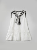 B0618 GIRL DRESS White
