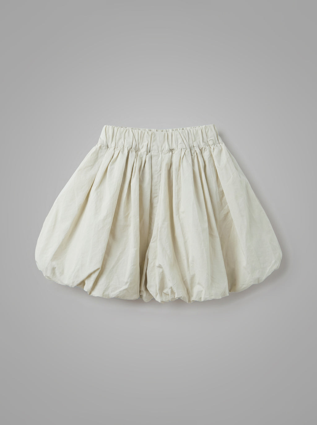 Girls Cream Puffy Balloon Shorts