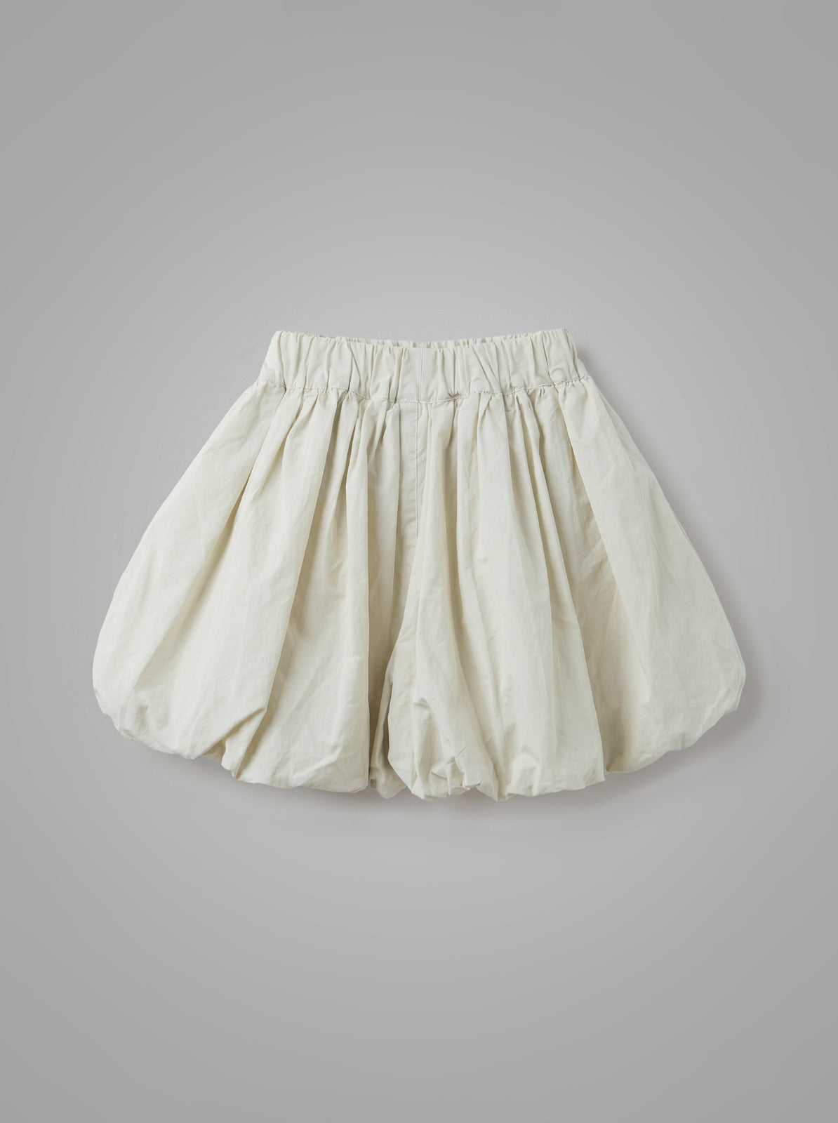 Girls Cream Puffy Balloon Shorts