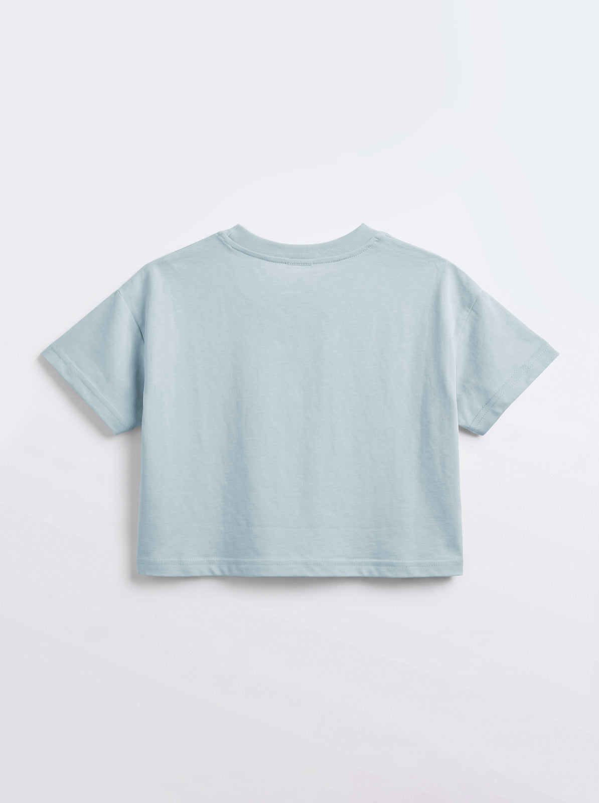 Boys Light Blue Airplane Graphic Oversized Tee