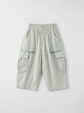 Kids Sage Parachute Cargo Wide-Leg Pants