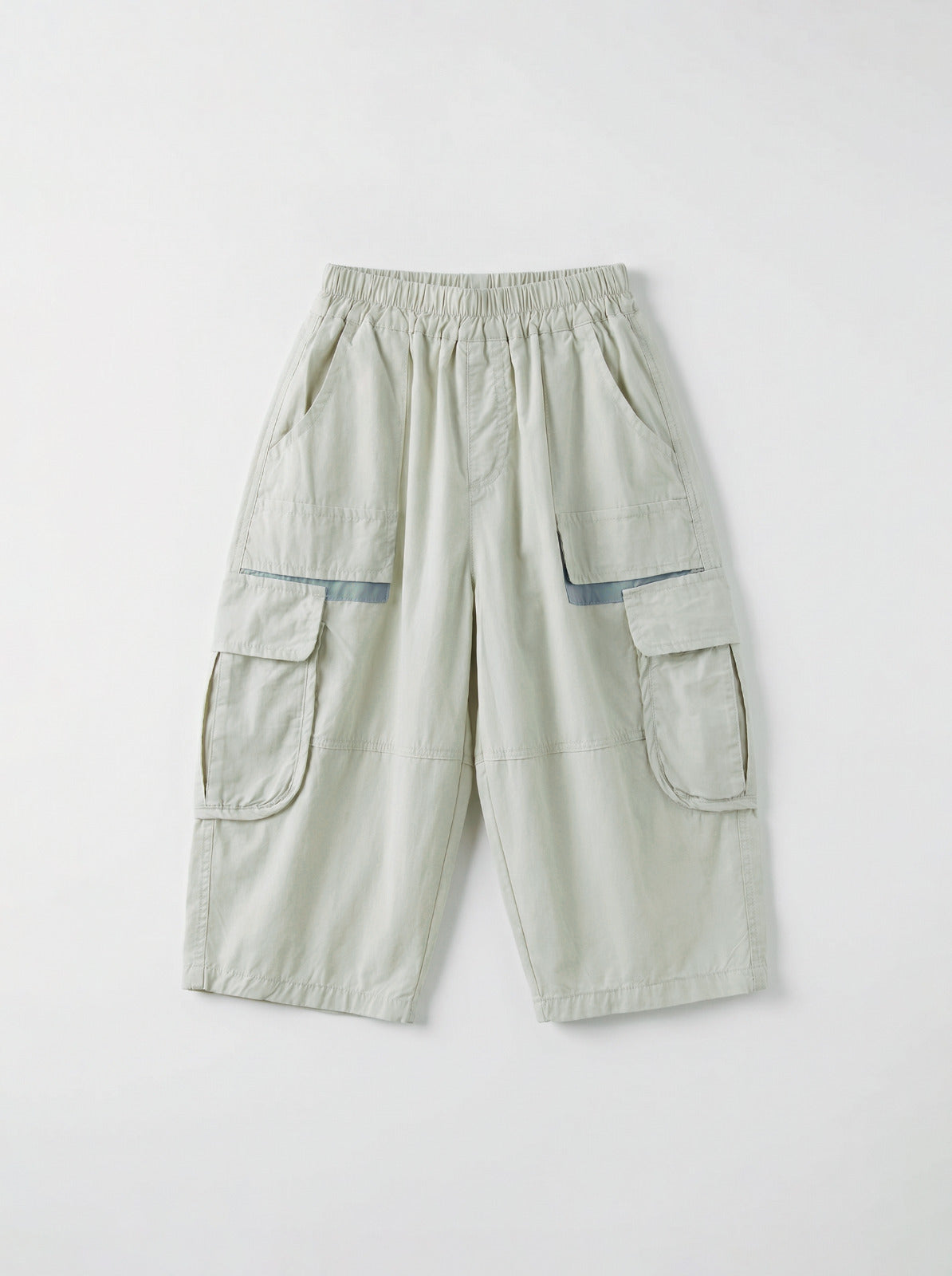 Kids Sage Parachute Cargo Wide-Leg Pants