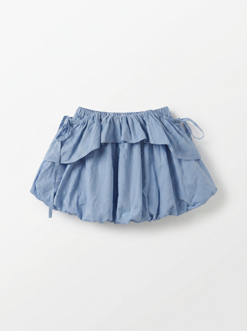 Girls Blue Casual Elastic-Waist Pull-On Skirt