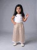Girls Pink Relaxed-Fit Elastic-Waist Trousers