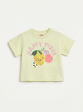 Girls Beige Short-Sleeve Relaxed Everyday Blouse